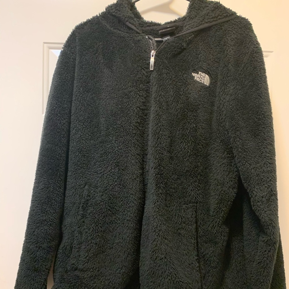Black NorthFace Hoodie Zipup Fleece
